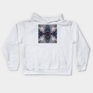 Cherry Blossom Symmetry Remix pattern Kids Hoodie